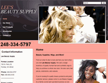 Tablet Screenshot of leebeautyonline.com
